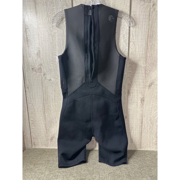 ONeill Mens M Sleeveless Wetsuit Short Bibs 2 MM Black ***READ*** Broken ZIpper - Picture 2 of 8